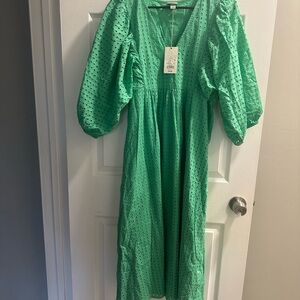 A New Day Mint Green Eyelet Dress